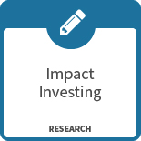 Impact investing research icon