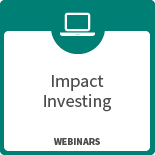 Impact investing webinar icon